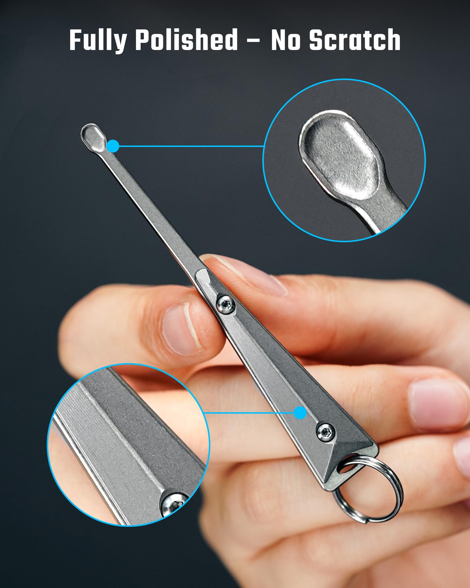 Compact 81.2mm length for pocket-ready use