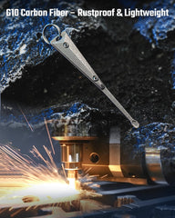 MecArmy EI2 ear pick with G10 carbon fiber plates for rust-proof daily use