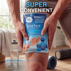Clear packaging highlights user-friendly, no-freezer design.