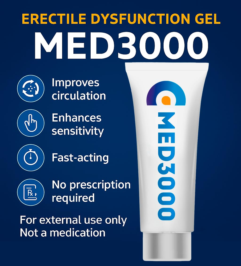 Med3000 cream application on skin demonstrating smooth texture for fast absorption.