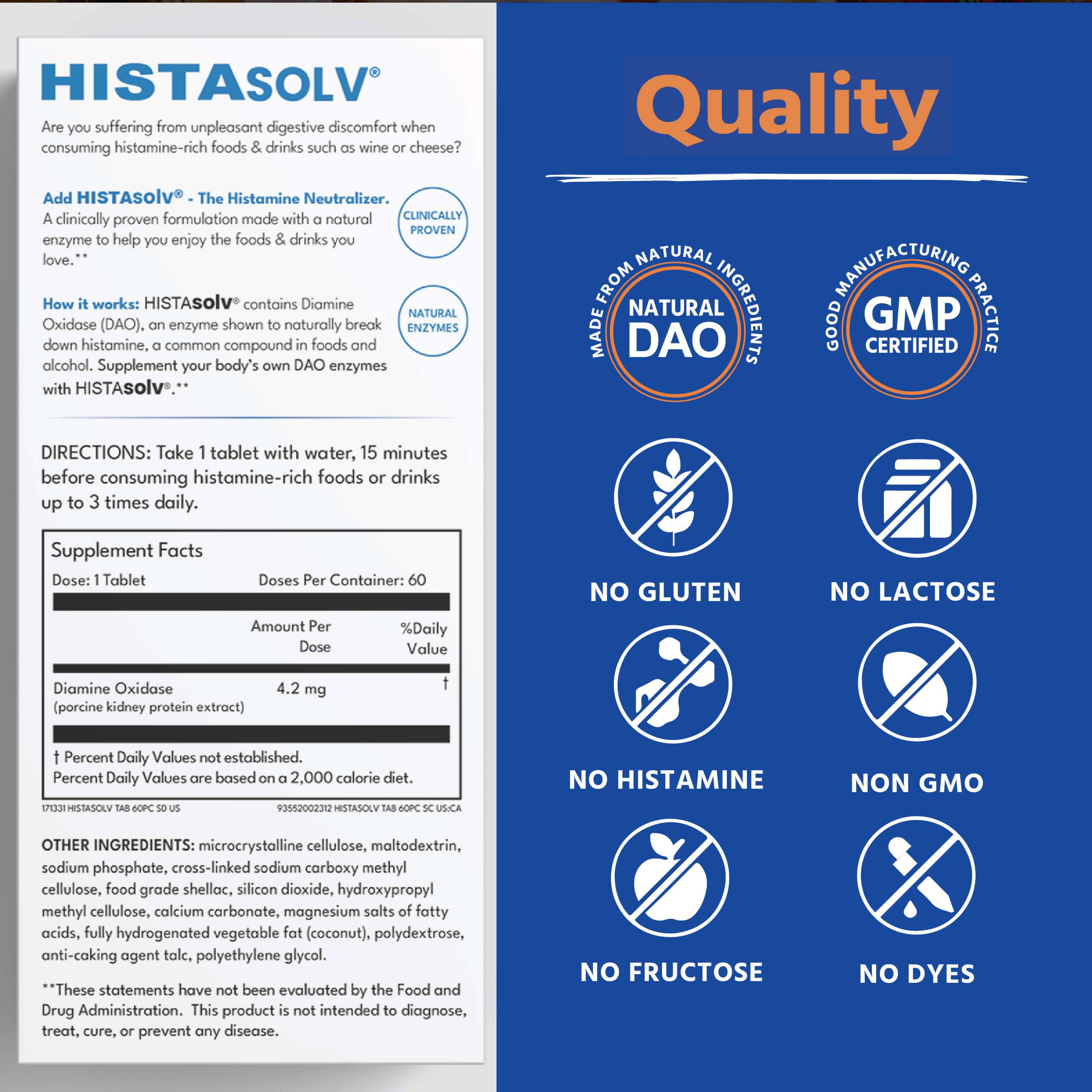 Medagel HISTAsolv 36000 HDU tablet close-up highlighting high potency.