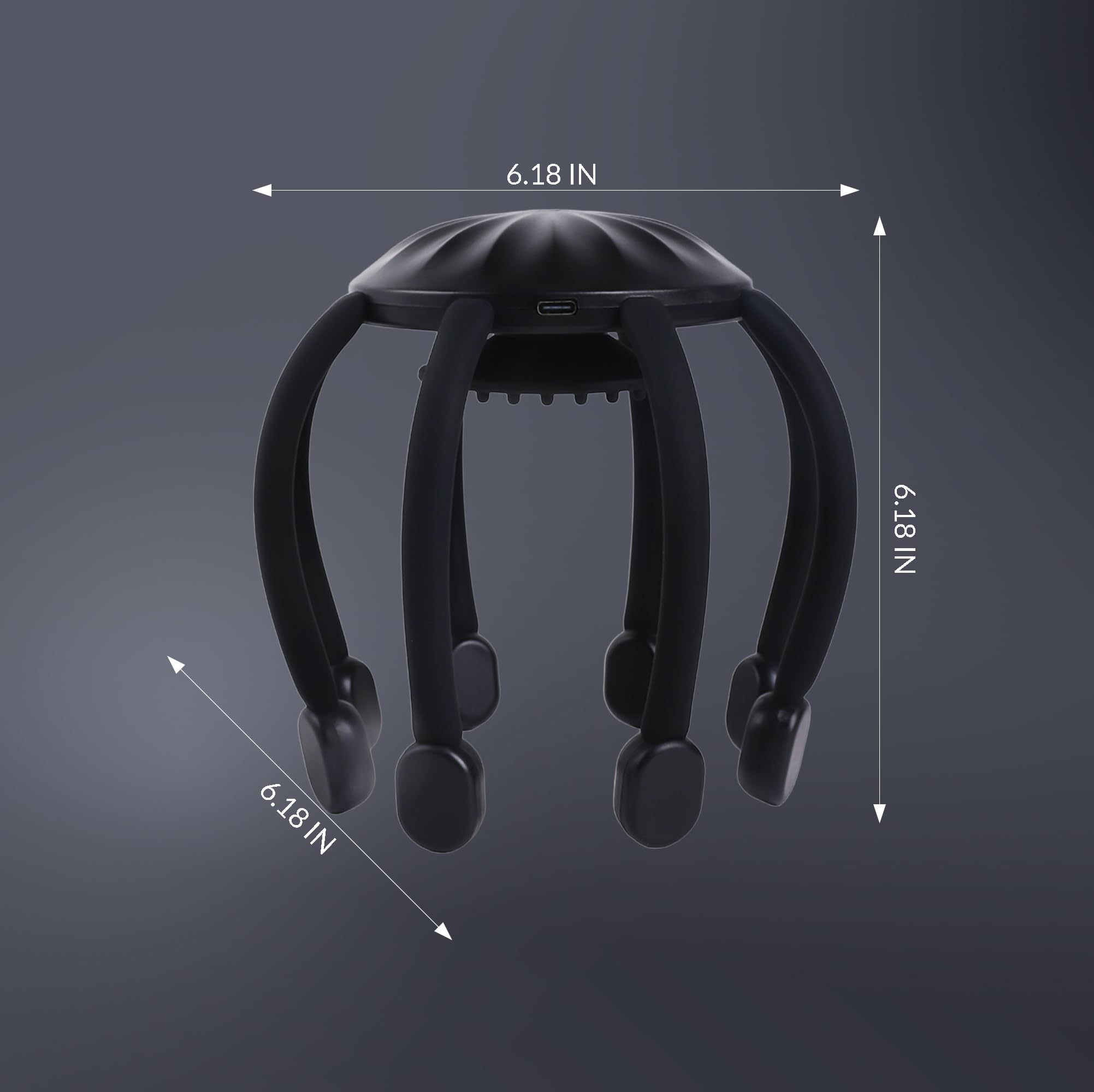 MEDAMOC quiet electric scalp massager designed for focused relaxation.