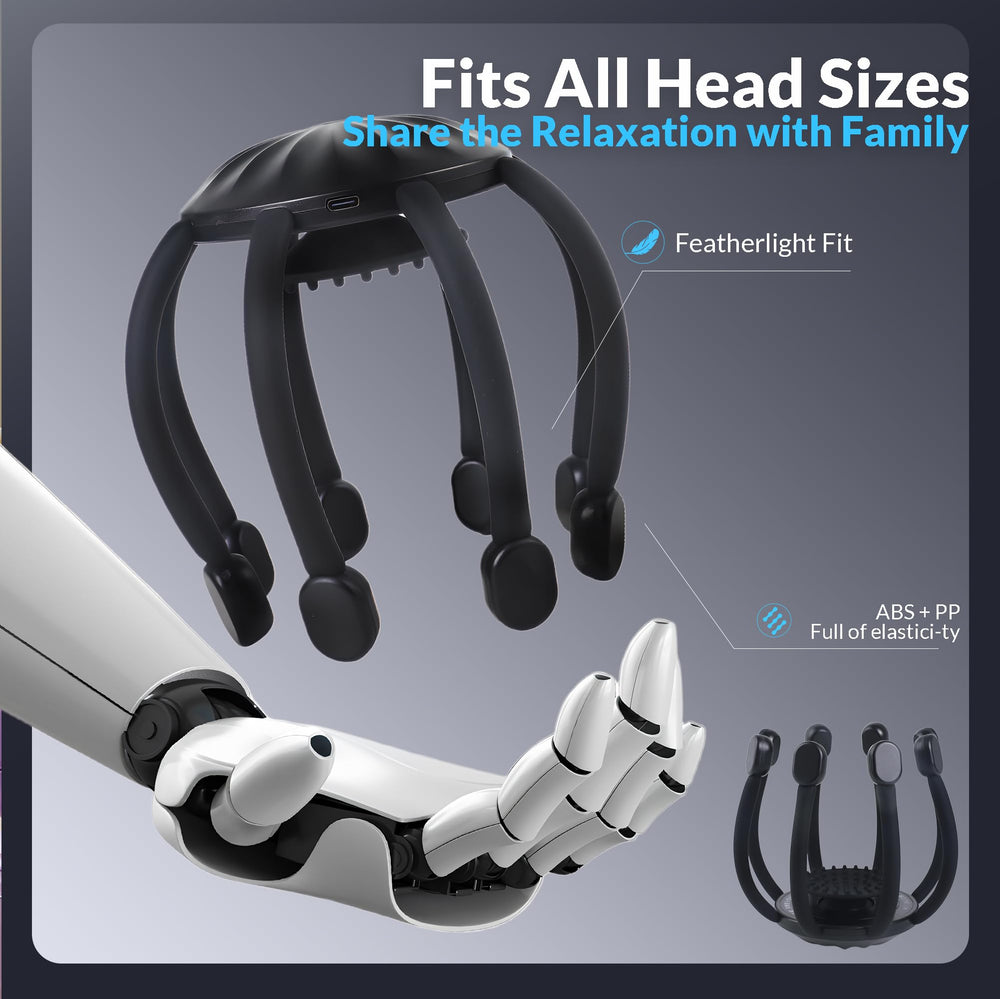 MEDAMOC scalp massager in use delivering gentle scalp vibration.