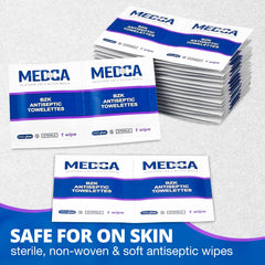 Latex-free MEDca BZK wipes suitable for sensitive skin