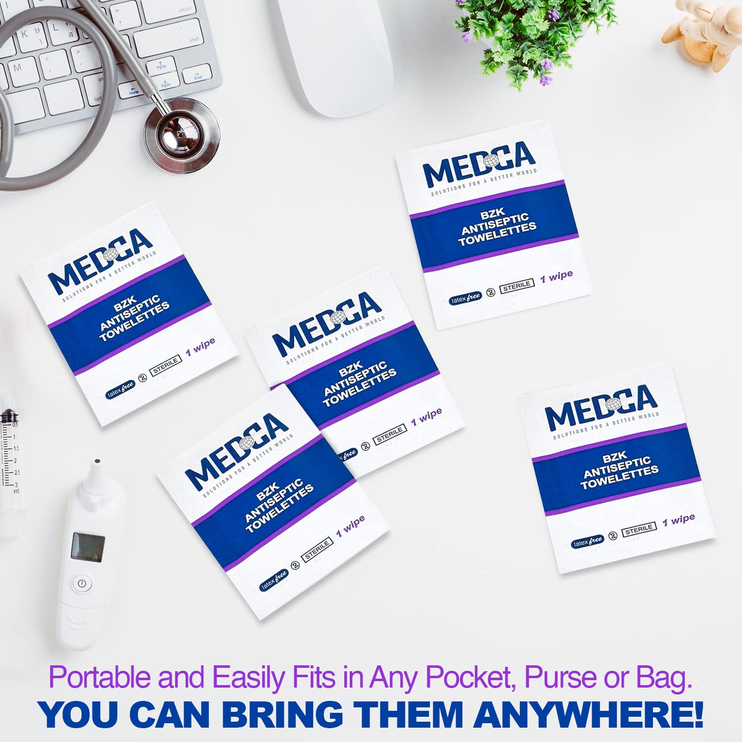 Moisture-rich towelettes won't dry out between uses