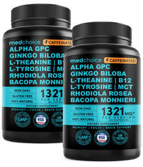 MEDCHOICE 12-in-1 nootropic bottle helps sustain focus throughout busy days.