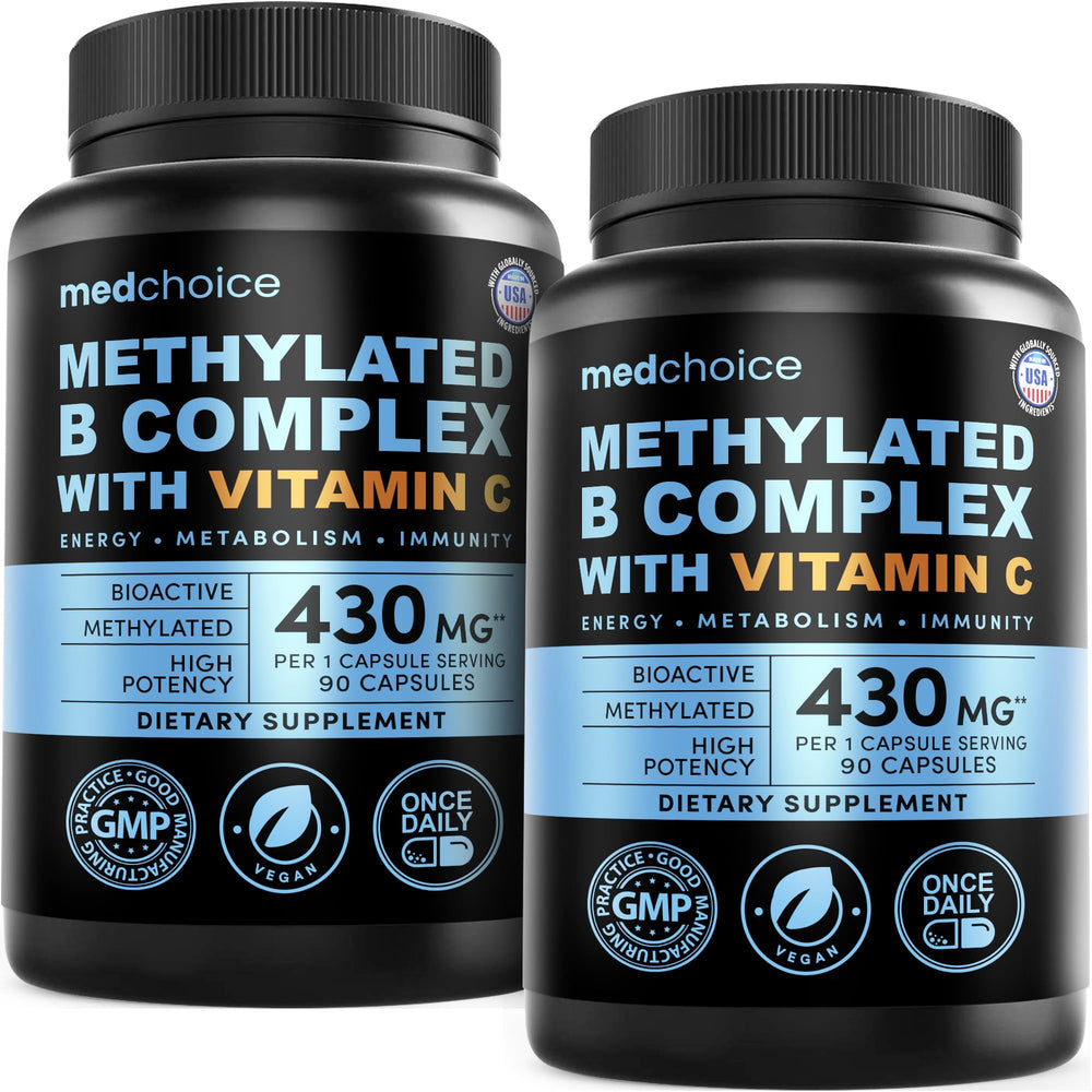 MedChoice 9-in-1 B Complex bottle ready for daily energy support