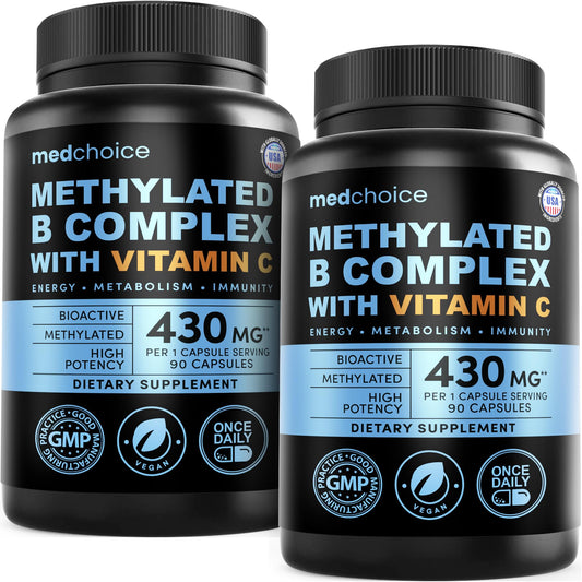 MedChoice 9-in-1 B Complex bottle ready for daily energy support