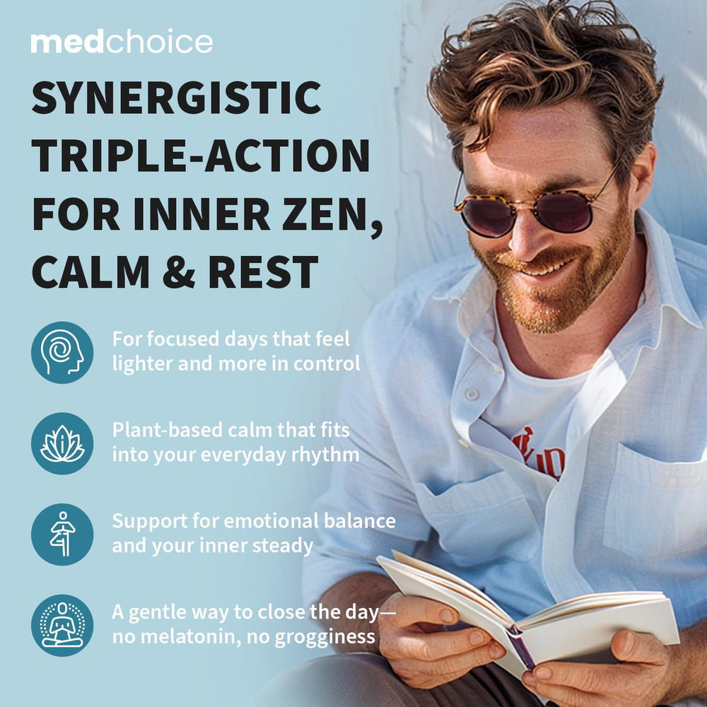 MEDCHOICE Ashwagandha root blend evokes natural calm resilience