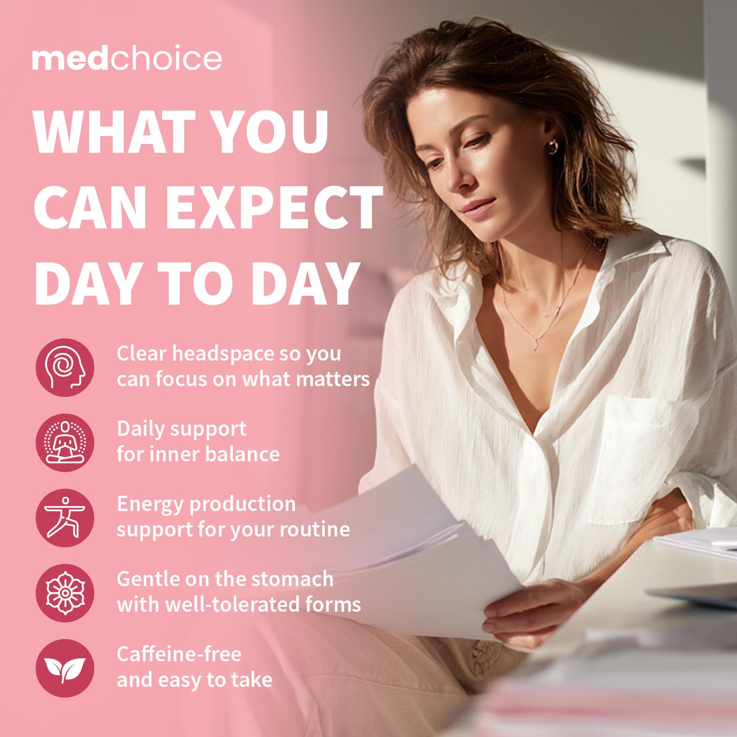 MEDCHOICE botanical blend on label for daily wellness ritual.