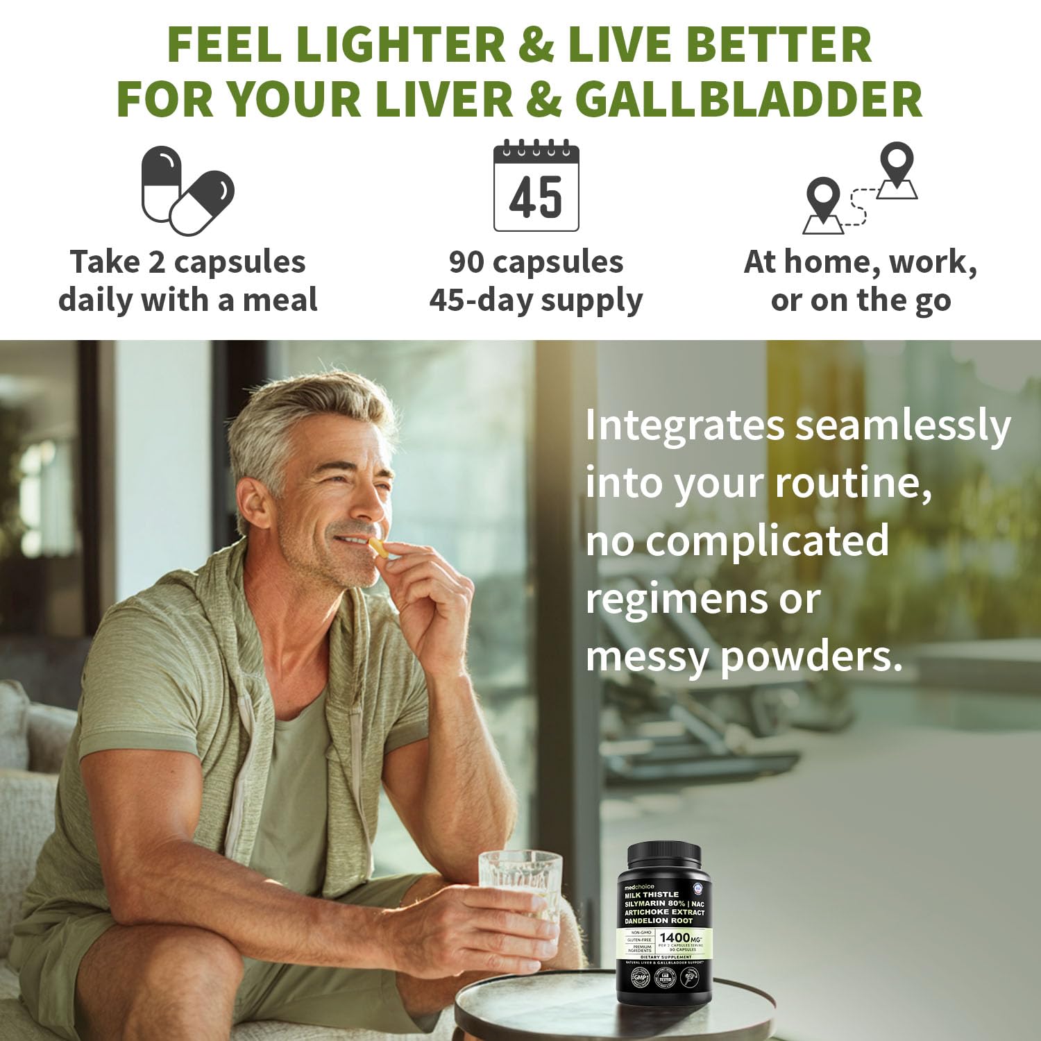 MEDCHOICE Daily two capsules for active wellness