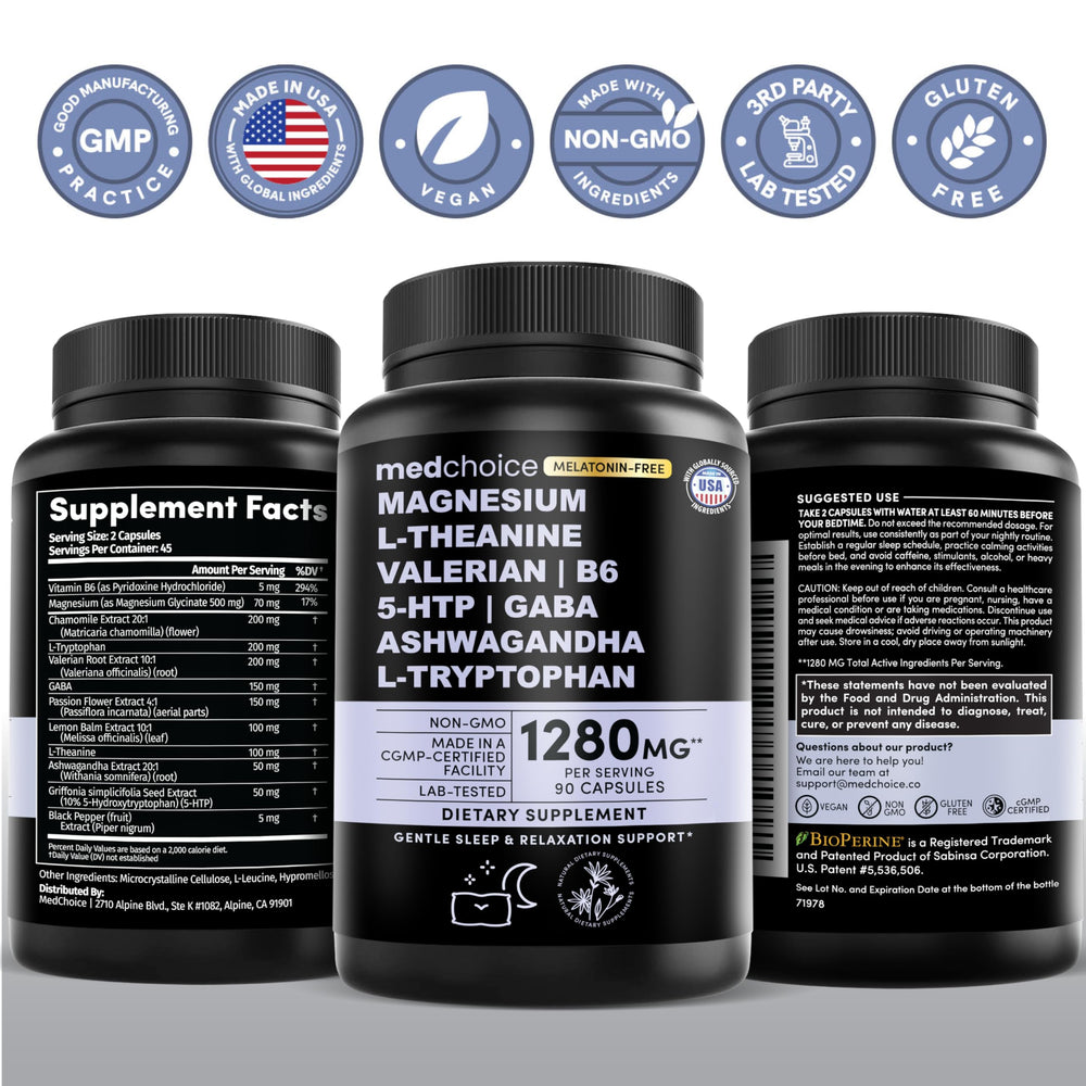 MEDCHOICE pack-of-2 sleep capsules ideal for two-person use or weekly supply.