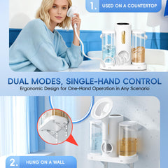 Medcodes extended nozzle reaches deep into the ear canal for targeted flushing.