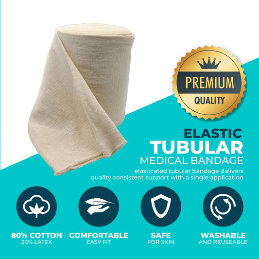 Medcore cut-to-fit sleeve applied on leg for easy trim-and-slide use