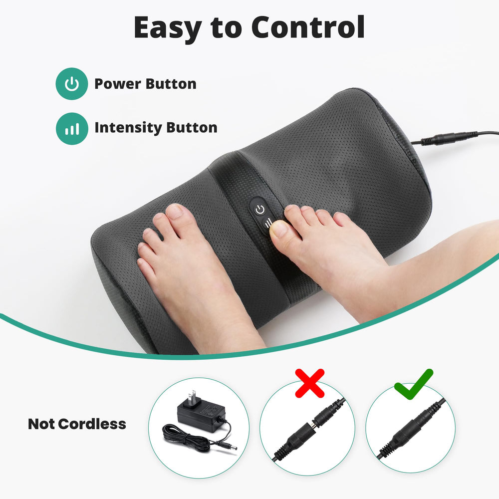 Medcursor Foot Massager with Heat breathable fabric keeps feet dry