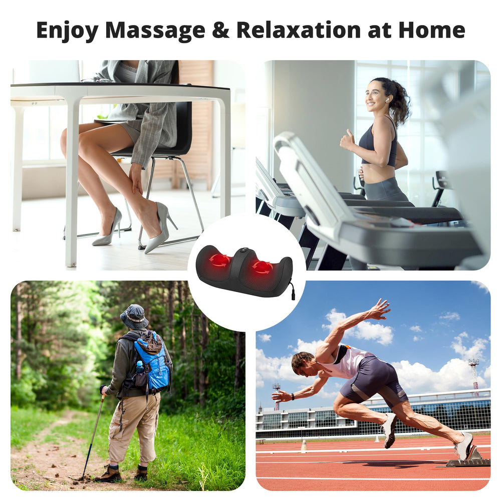Medcursor Foot Massager with Heat compact and lightweight for portability