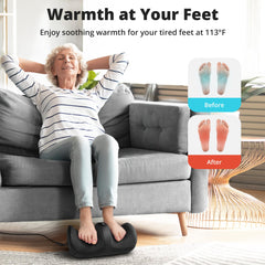 Medcursor Foot Massager with Heat control panel for quick adjustments