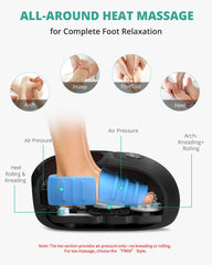 Medcursor foot massager heat function for comfortable relaxation before bed