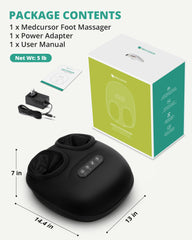 Medcursor foot massager promotes relaxation after work or workouts at home