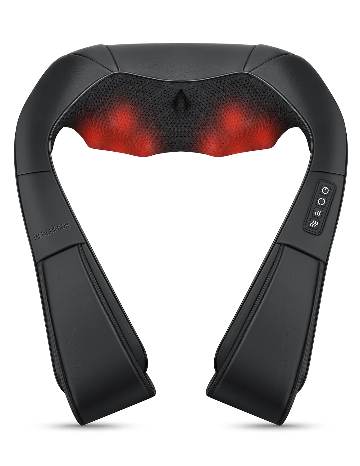 Medcursor neck massager with heat function for soothing neck tension