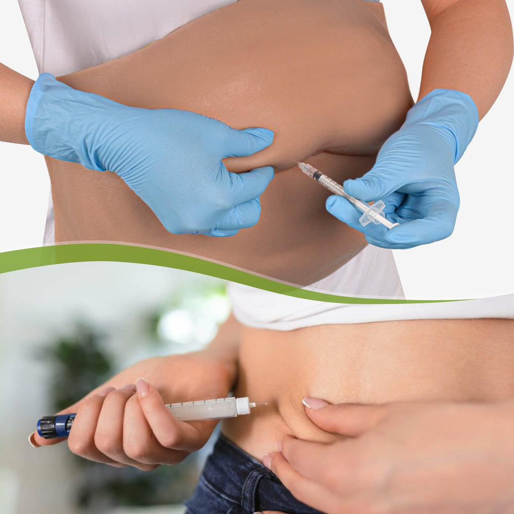 MedEduQuest abdominal pad supports accurate injection practice.