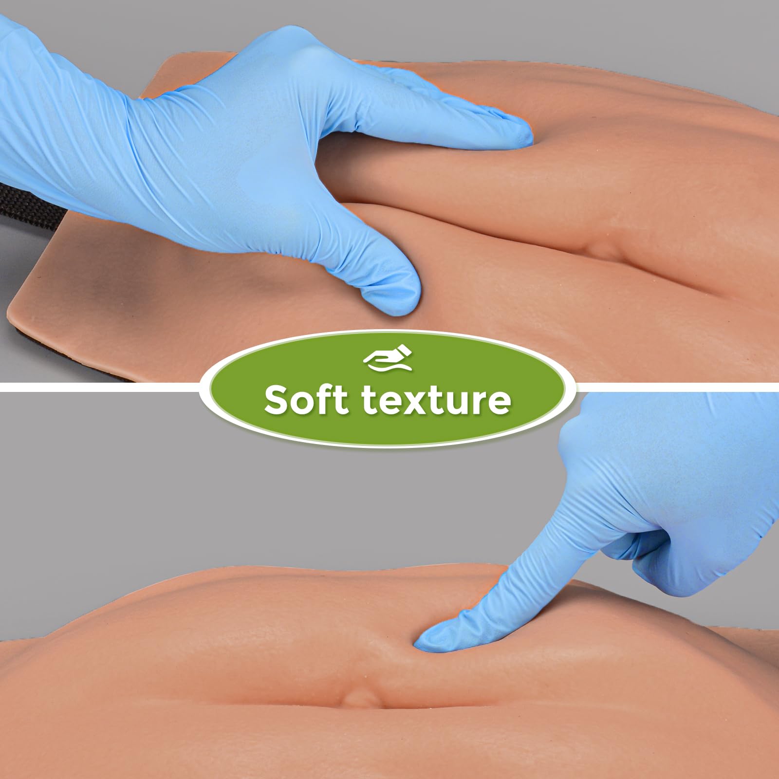 MedEduQuest lifelike skin and tissue for authentic subcutaneous injection training.