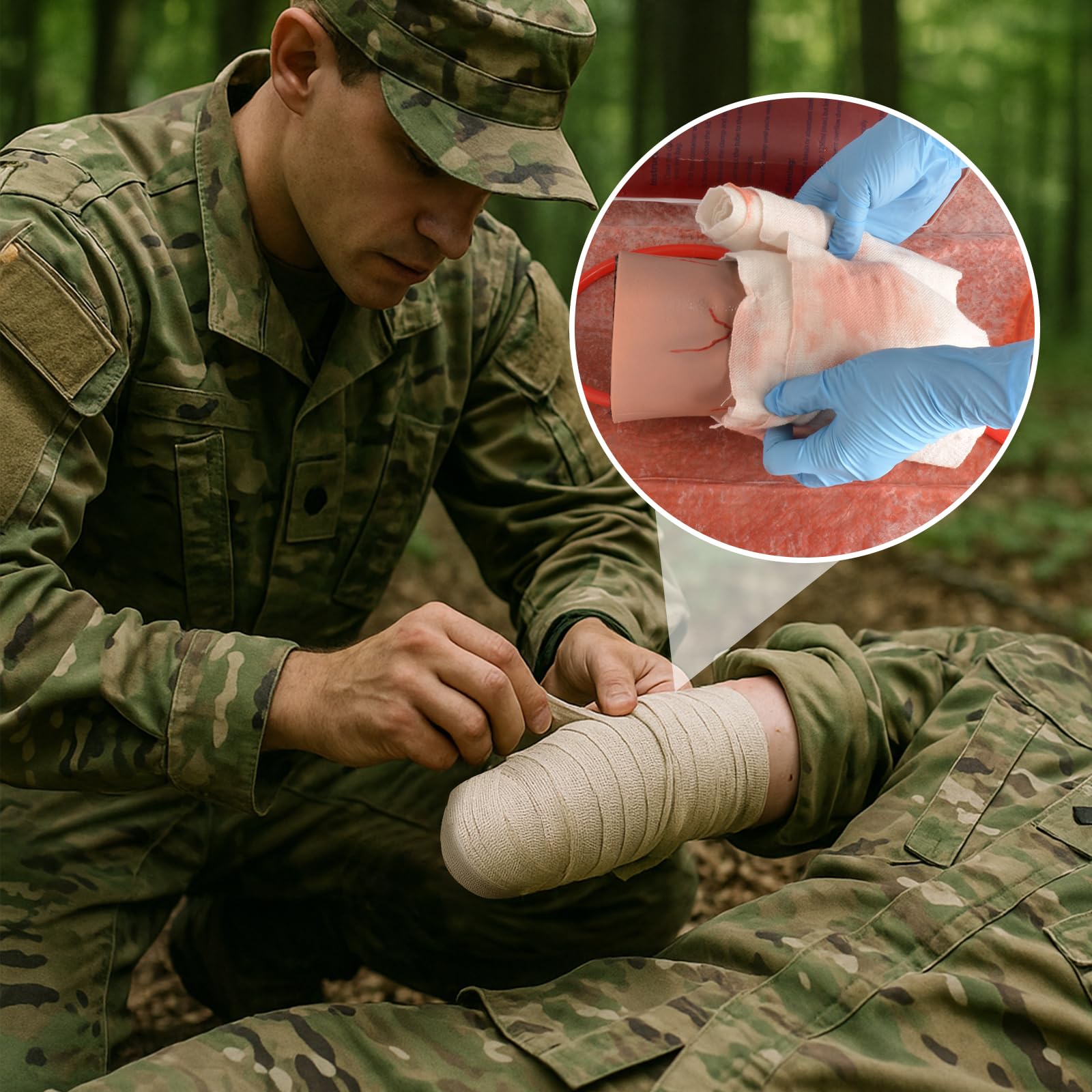 MedEduQuest lifelike wound training wearable boosts confidence in real bleeding scenarios.