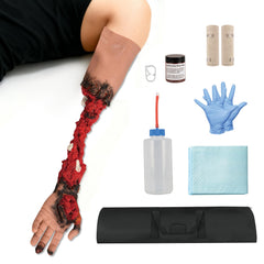MedEduQuest wearable wound arm trainer silicone simulation for hands-on bleeding control practice