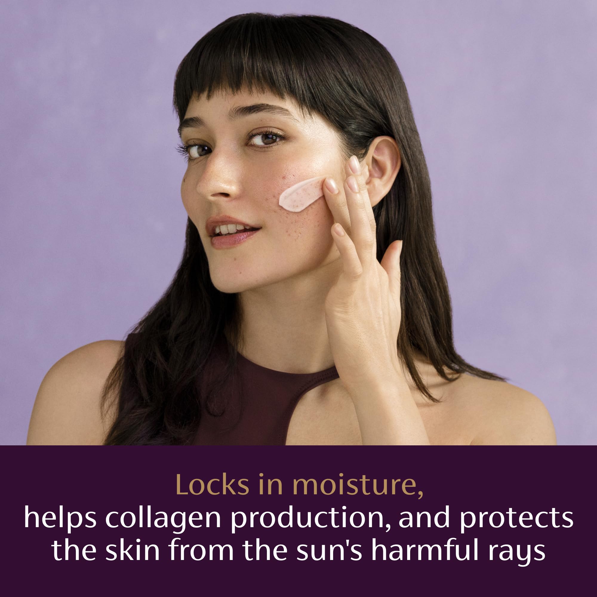 Mederma Scar Cream Plus SPF 30 application dots on scar area