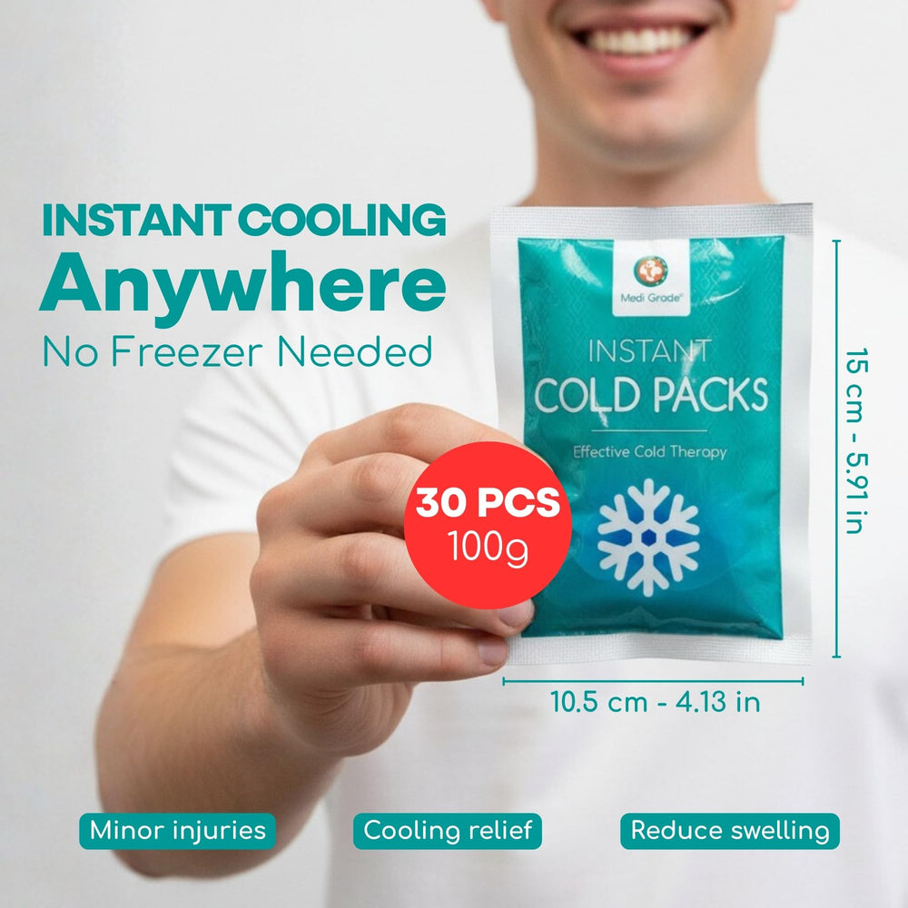 Medi Grade cold pack folded to rupture inner pouch
