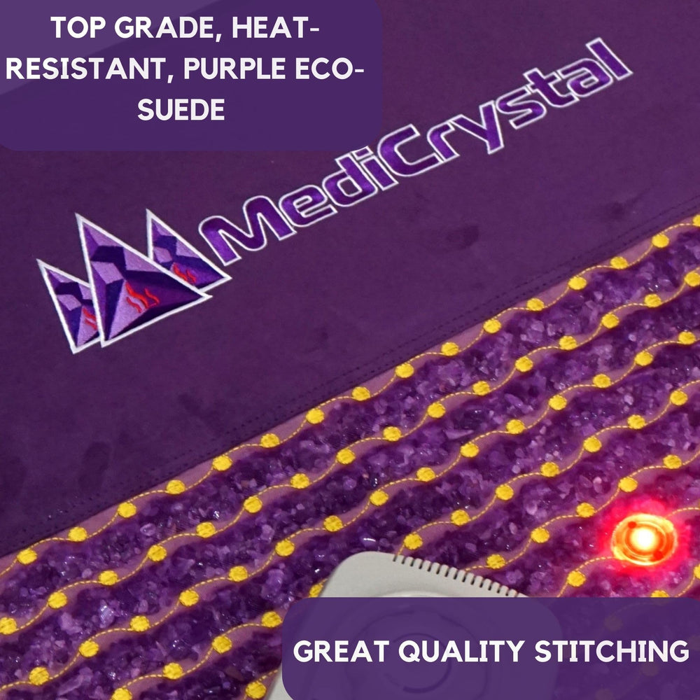 MediCrystal 660 nm visible red light aiding calming ambiance and warmth