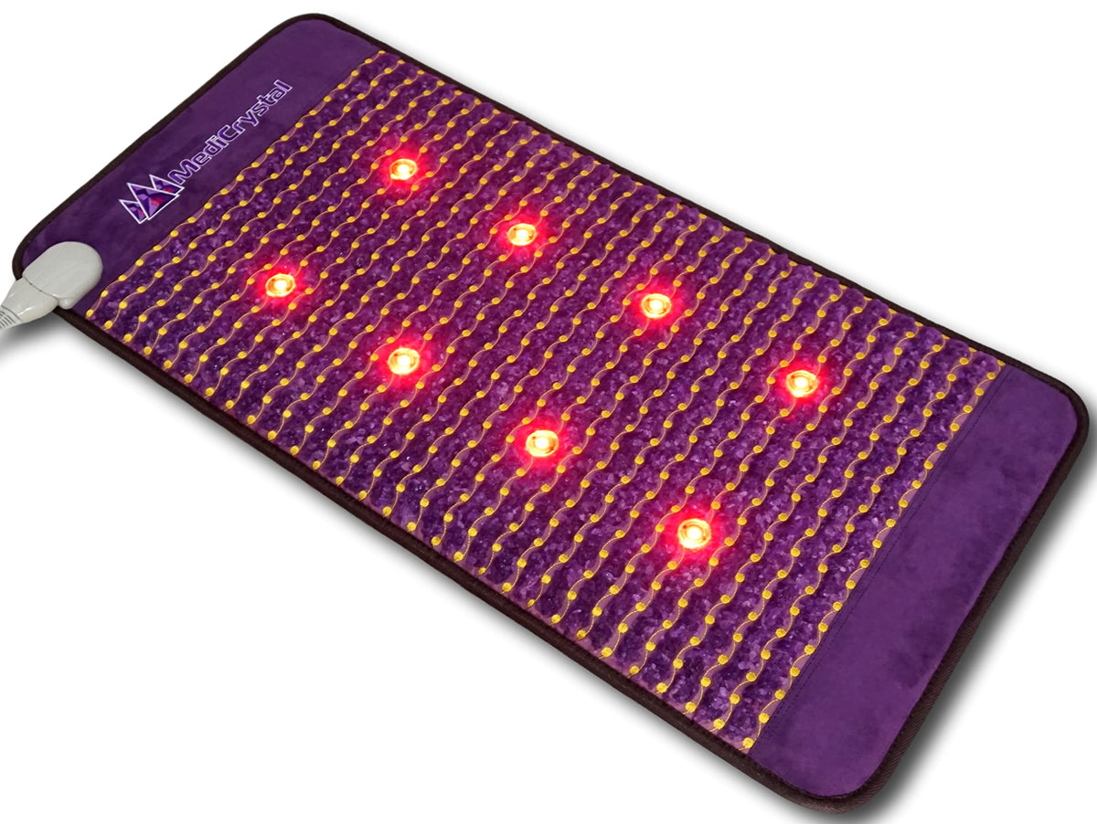 MediCrystal control panel demonstrating adjustable heat settings for personalized comfort