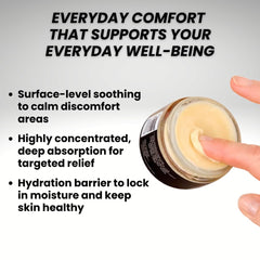 Medical Miracles hemp salve creamy texture for easy, even application.