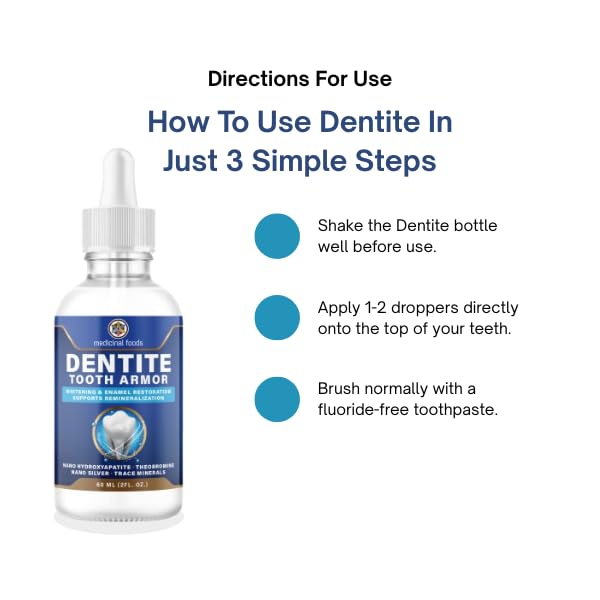 Dentite enamel protection visual showing stronger bite after use.