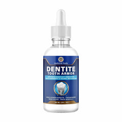 MEDICINAL FOODS Dentite Tooth Armor Liquid bottle, enamel restoration support.