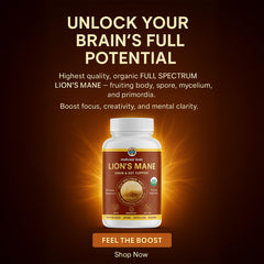 Organic seal and bold branding on bottle indicate premium ingredients