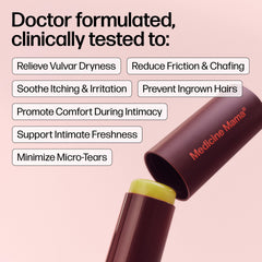 Close-up of VMAGIC Lips Stick cap for convenient, mess-free application on sensitive skin.