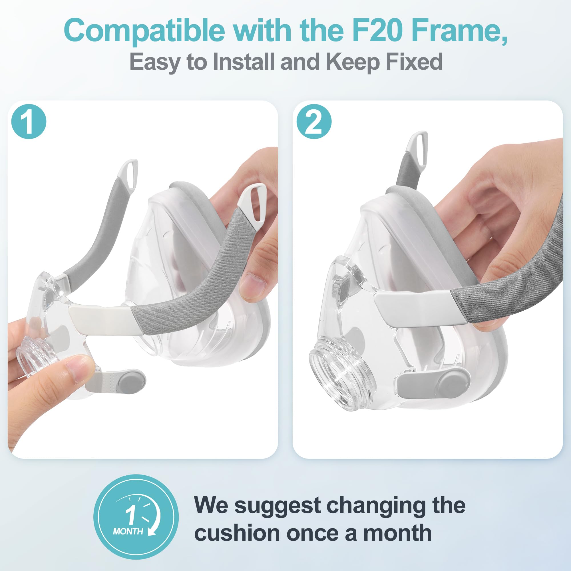 MEDICOLOR 2Packs cushion size guide illustration helps find the right fit