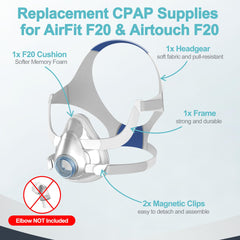 Medicolor AirFit F20 Small frame-seal view demonstrates secure fit for stable sleep.