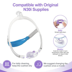 Care tips for Medicolor CPAP cushion to support longevity and cleanliness.