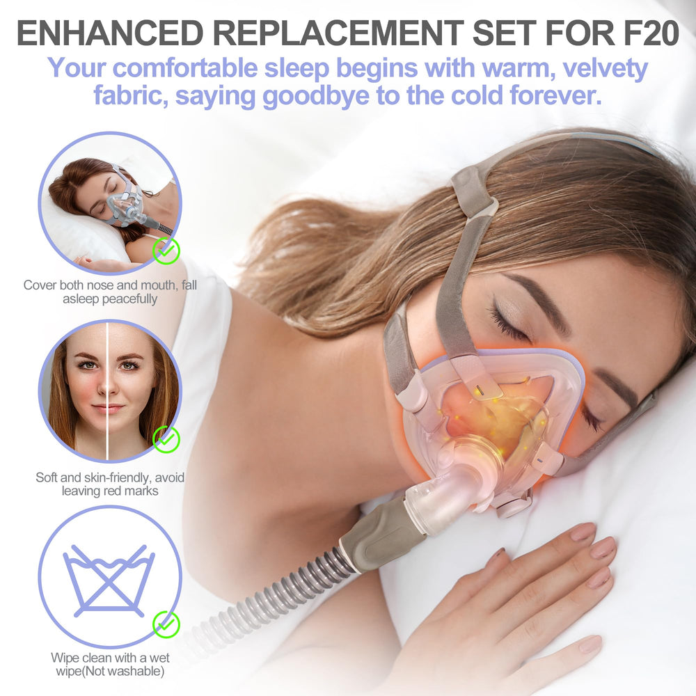 Medicolor F20 cushion uses breathable fabric material for cooler, more comfortable CPAP wear