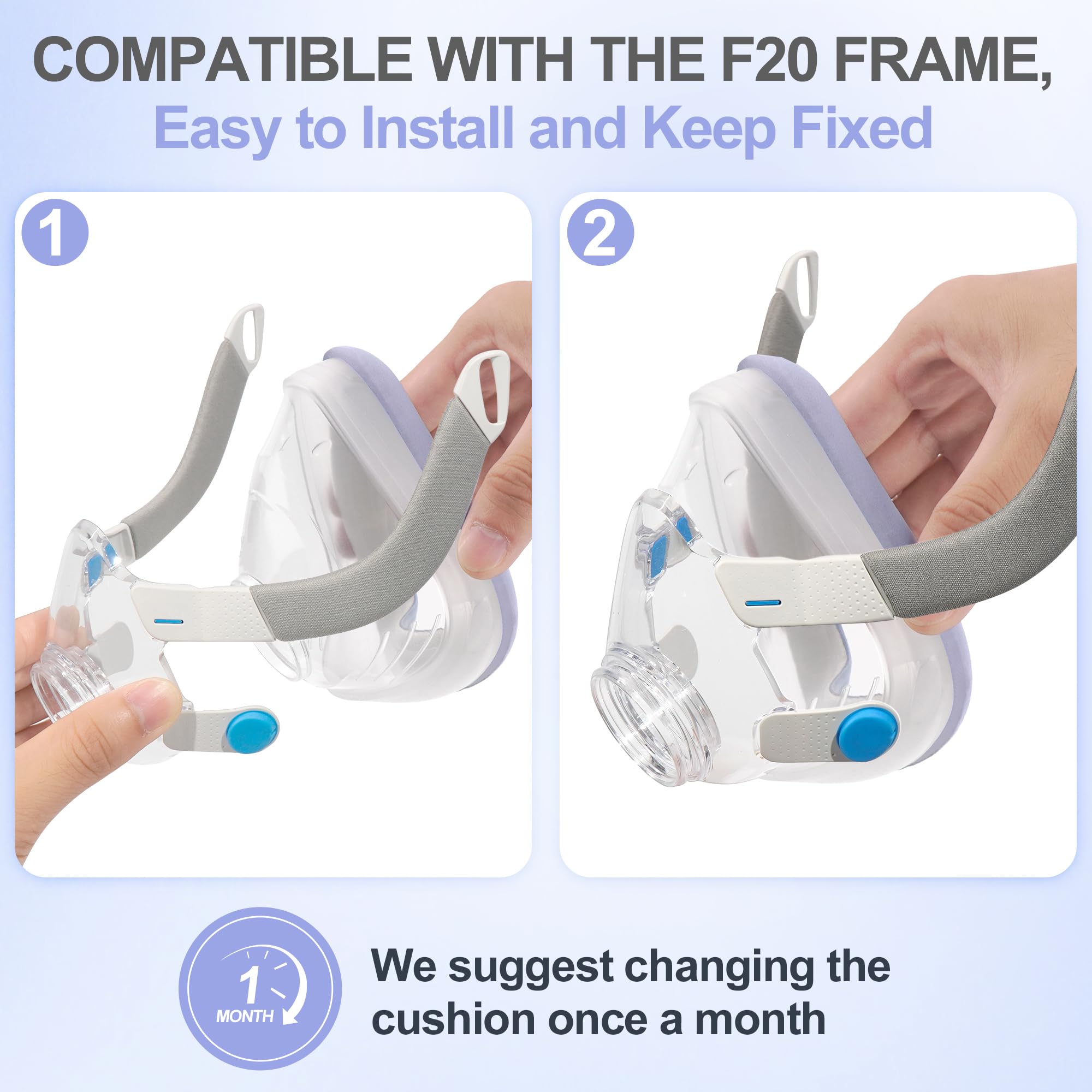 Medicolor size guide helps you pick the best cushion fit for your facial contours
