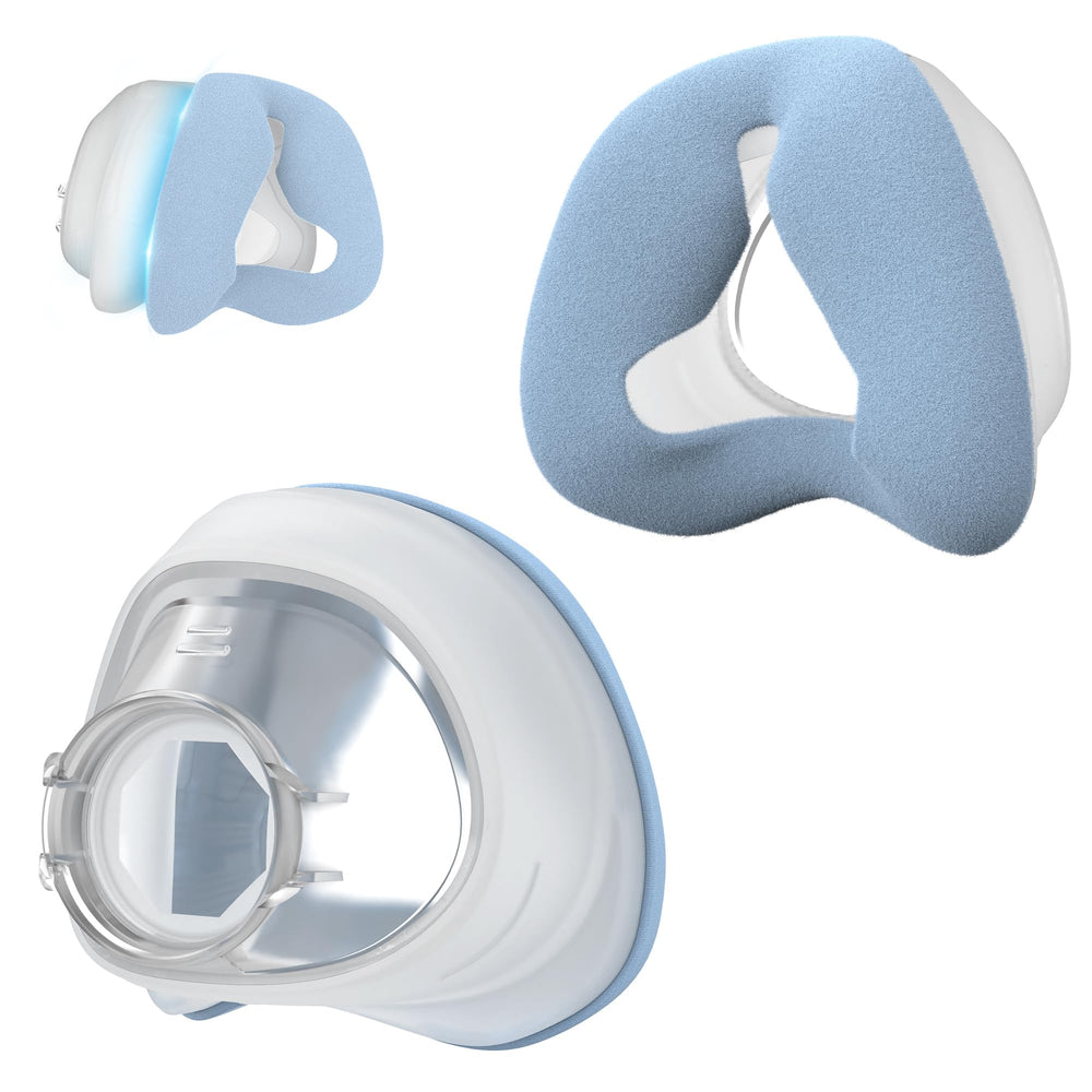 MEDICOLOR nasal cushion for N20 with fabric-silicone fusion enhancing comfort and seal efficiency