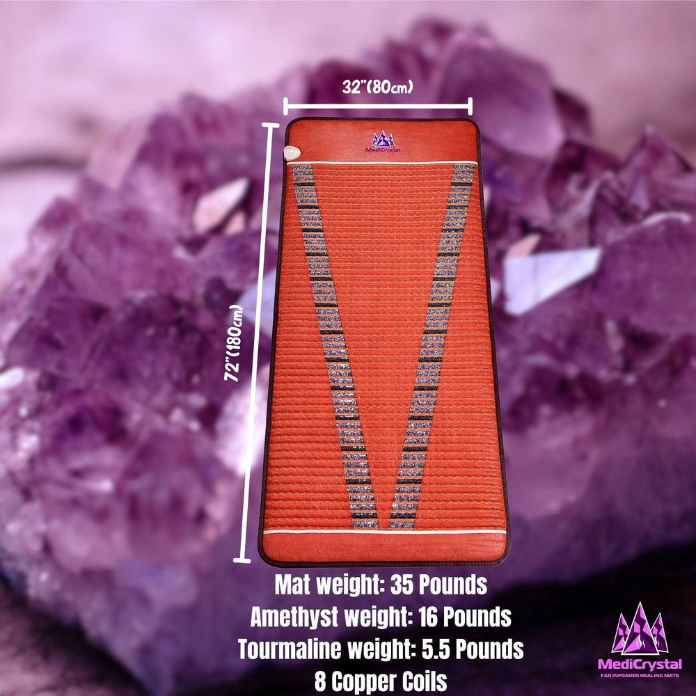 MediCrystal amethyst crystal close-up showing natural crystal elements.
