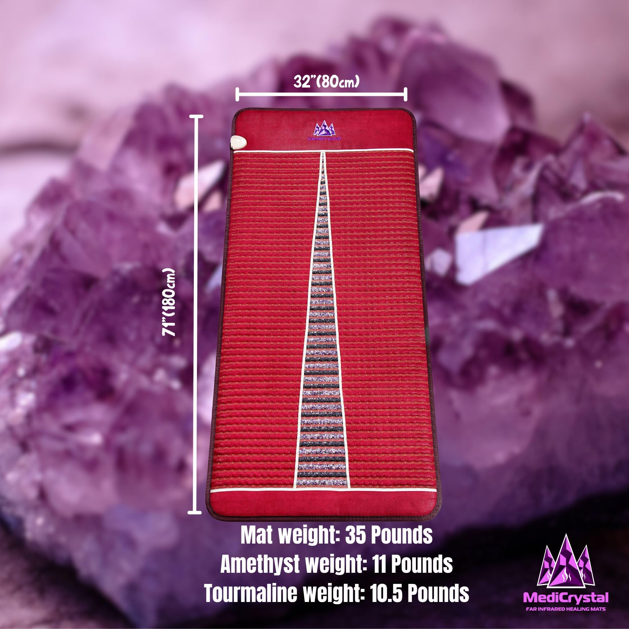 MediCrystal amethyst tourmaline crystal window highlight therapeutic crystals