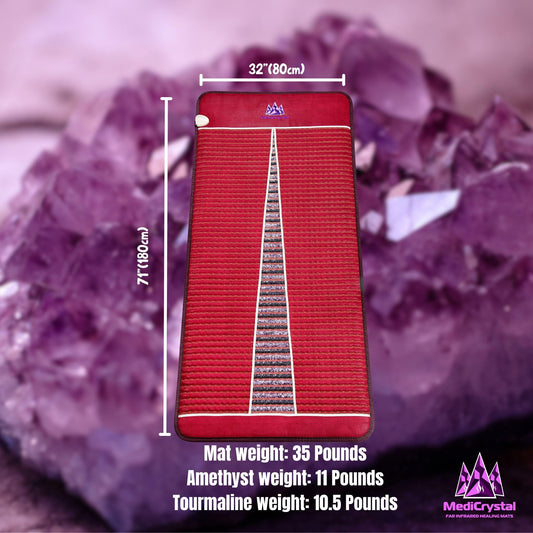 MediCrystal amethyst tourmaline crystal window highlight therapeutic crystals