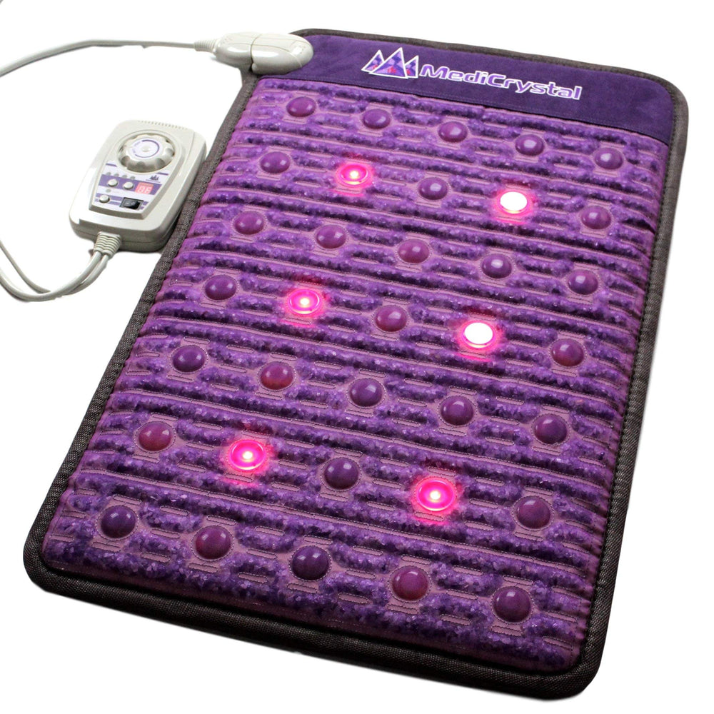 MediCrystal far infrared amethyst mat front view for home warmth and relaxation