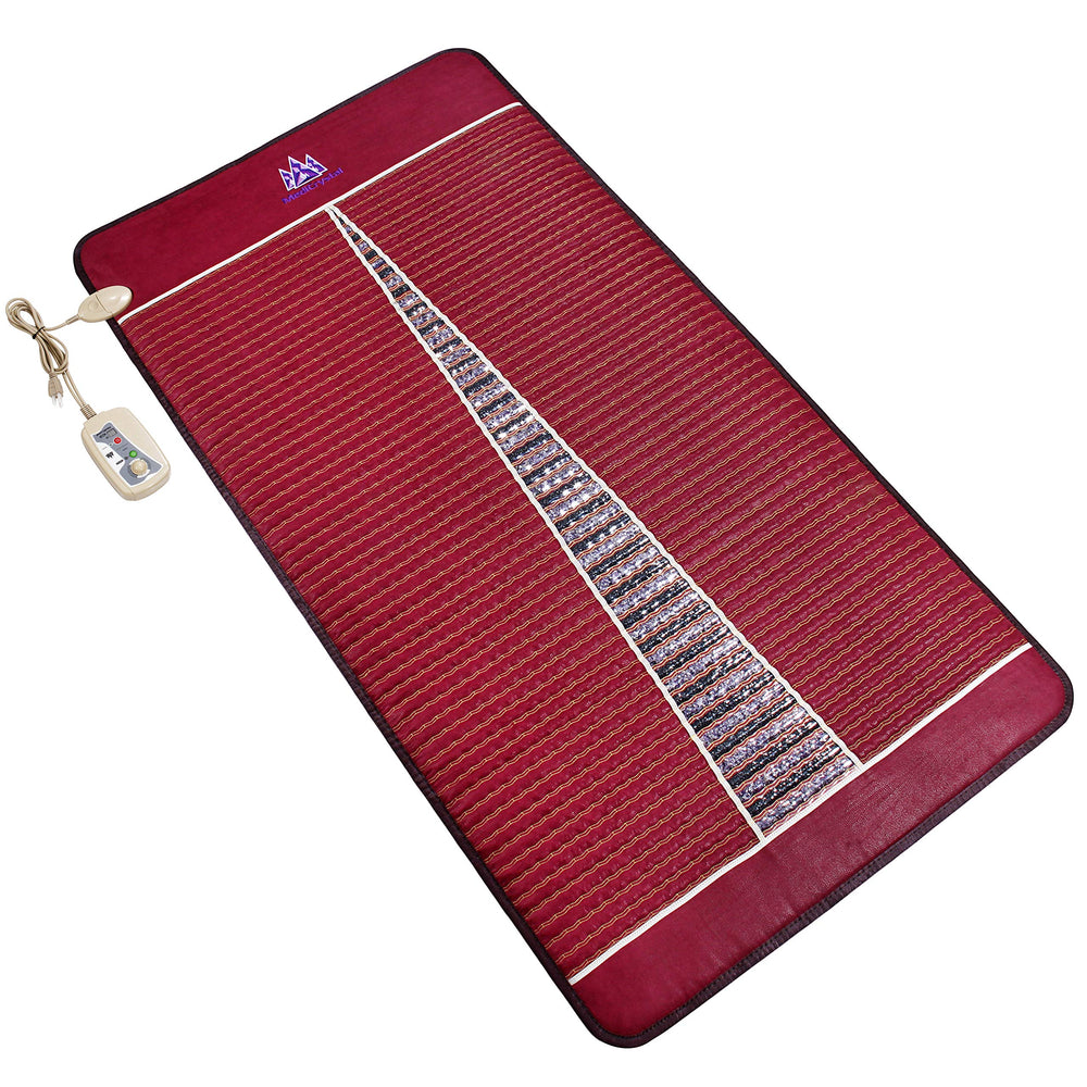 MediCrystal infrared amethyst mat front view shows even heat distribution for relaxation