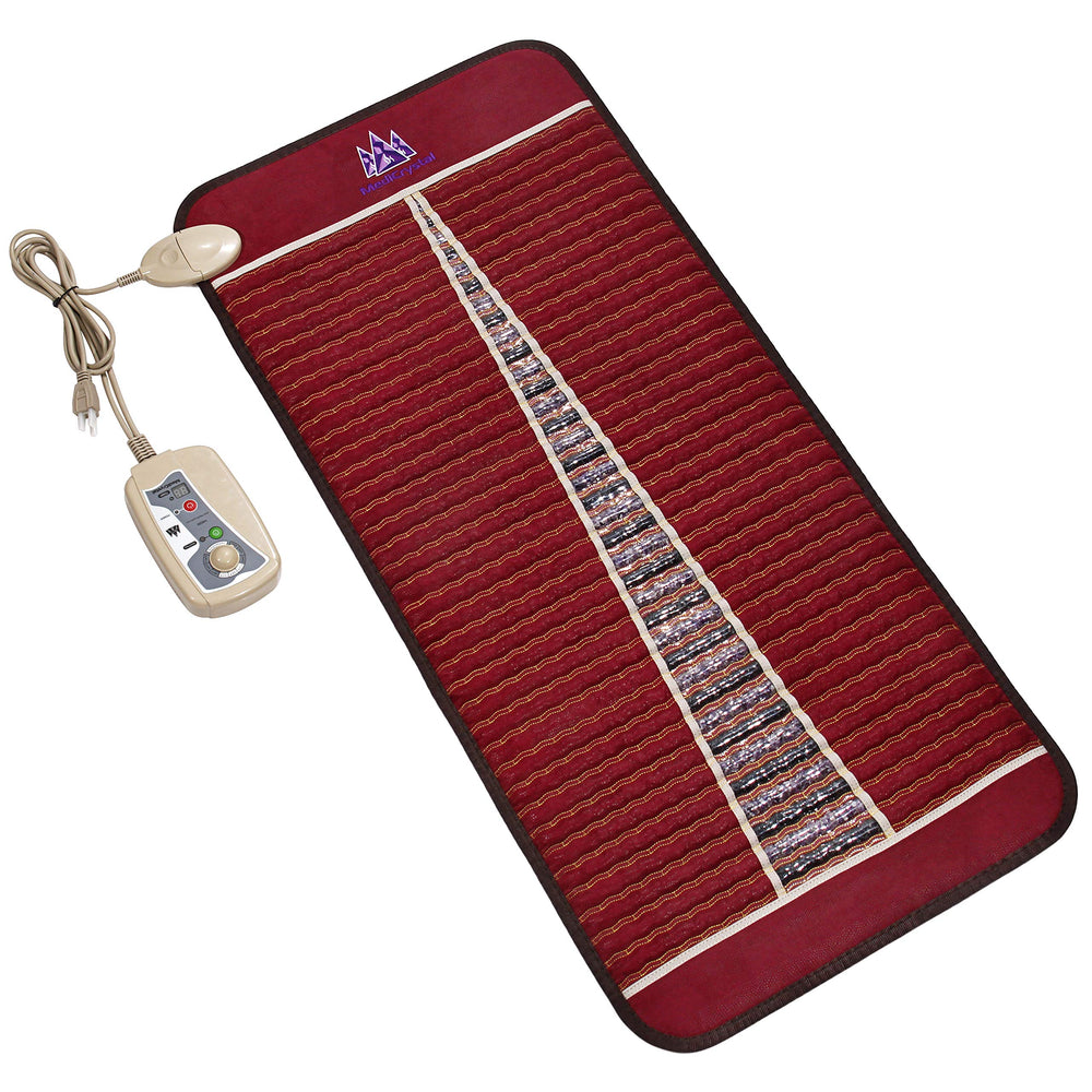 MediCrystal infrared mat setup for at-home warmth and relaxation.
