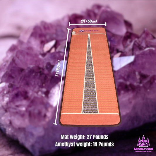 MediCrystal natural crystal amethyst panel adds decorative color and calm warmth.